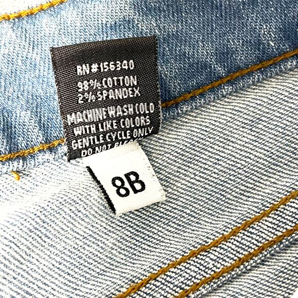 Focus Jeans With Pink/Black Stripe Bandana Patches Paint Splattered Distressed - Picture 6 of 7